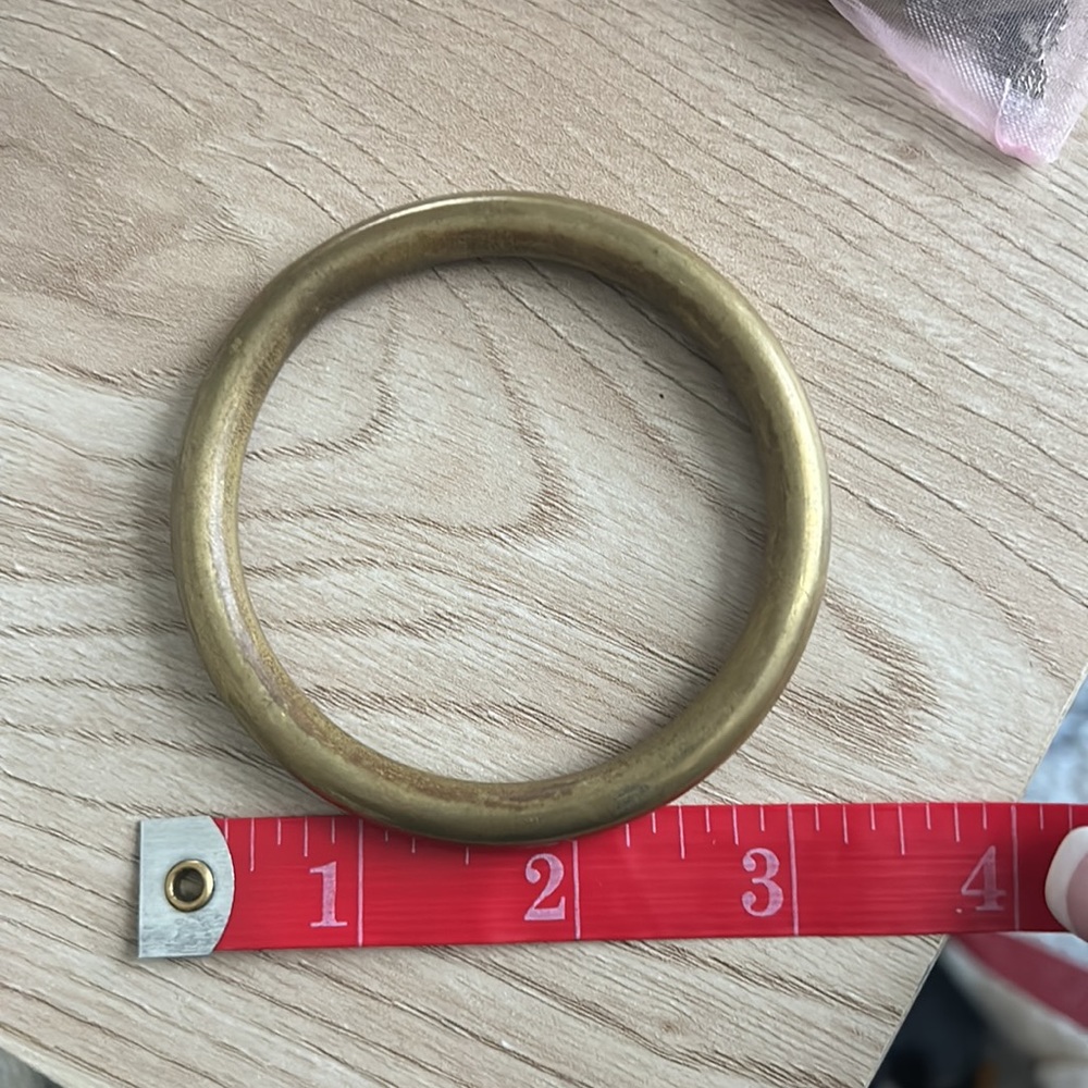 Solid Brass cuff - Picture 2 of 3